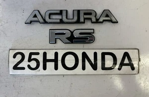 1990-1991 Acura Integra RS Coupe Sedan Factory Emblem Set DA 2G Rare Honda - Picture 1 of 4