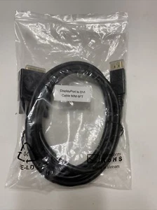 Display Port to DVI Cable M/M 6ft - Picture 1 of 5