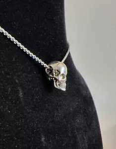 Halskette Totenkopfkette Biker Totenkopf Kette Skull Steam Punk Halloween - Bild 1 von 4