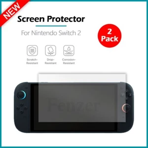 2-Pack LCD Clear HD Hydrogel Screen Shield Protector for Nintendo Switch 2 - Picture 1 of 4