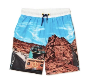 Small (6-7) 20" Waist Boy's Wonder Nation Quick Dry Swim Shorts UPF 50+ - Picture 1 of 4