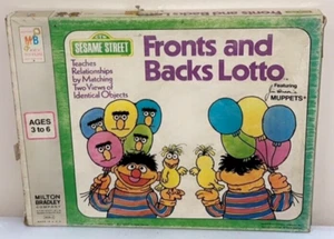 1975 Milton Bradley Sesame Street Lotto Fronts & Backs Complete Set Vintage NIB - Picture 1 of 4