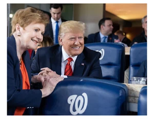 Politician Kay Granger & President Donald Trump - 8x10 Photo On 8.5" x 11" - Picture 1 of 1