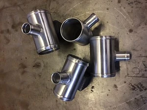 Aluminium T Piece Pipe Connector 3 Way Alloy Joiner for Silicone & Rubber Hose * - Picture 1 of 12