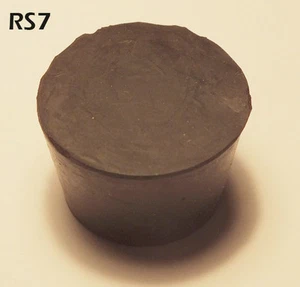#7 Schwarz Naturkautschuk Labor Stopfen Größe 7 MASSIVER STOPFEN 4/Pack RS-7 - Bild 1 von 1