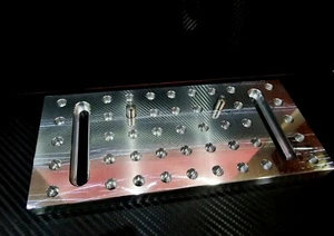 ALUMINIUM FIXTURE PLATE - MILLING MACHINE - WARCO / AXMINSTER /SIEG / CHESTER - Picture 1 of 6