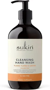 Sukin Sukin Cleansing Hand Wash Ylang Ylang & Cedar 500Ml Pump, 500 Millilitre - Picture 1 of 12