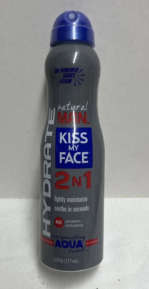 Kiss My Face Natural Hombre Loción Corporal Spray, Agua Vigorizante, 6 fl. oz. Foto 1 de 1