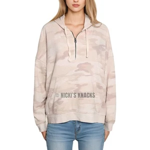 American Eagle Ahh-Mazingly Soft Camo 1/4 Zip Hoodie Sweatshirt Beige Size S - Picture 1 of 9