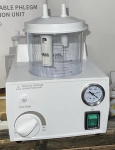 Dental Schleim Sauger Einheit Notfall Medizinisch Vakuum Aspirator Maschine Tragbar - Bild 1 von 4