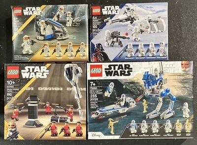Lote De 4 LEGO Star Wars Battle Packs (40765, 75280, 75320, 75359) Foto 1 de 2