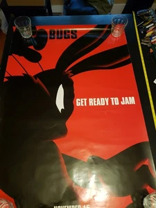 Space Jam (1996) - Bugs Bunny Style - Kino Poster doppelseitig 27x40 (422r) - Bild 1 von 24