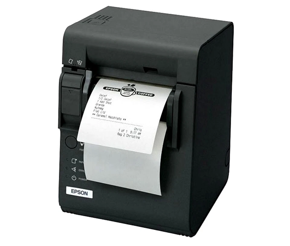 Epson TM-L90 LFC Label Printer, Serial and USB interfaces, D-Gray, Includes PSU - Image 1 of 1
