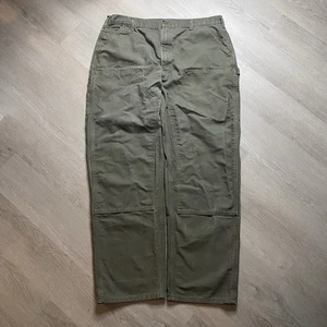 Carhartt Verde Doble Frontal Rodilla Lona B136 MOS Para hombres 40X34 Carpintero Pesado 00s - Imagen 1 de 9