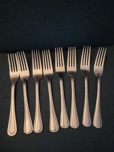 Mse Stainless Steel 8 Dinner Forks - Afbeelding 1 van 7