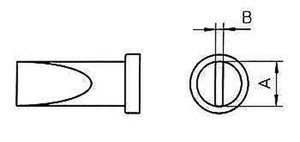 Soldering Iron Tip 4.5mm LT-D replacement for Weller WSP80 soldering station - Picture 1 of 1