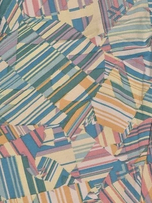 Leggings Lularoe Tween - Rayas de Verano - Verde, Rosa, Amarillo, Crema, Naranja Foto 1 de 4