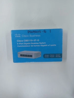 BRAND NEW Cisco CBS 110-5T-D 5-Port Gigabit Desktop Switch - Image 1 of 2
