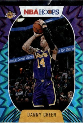2020 HOOPS DANNY GREEN 4 MINT TEAL EXPLOSION BASKETBALL LOS ANGELES LAKERS - Image 1 of 2