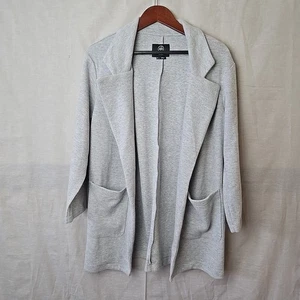 Cárdigan para mujer Boom Boom Jeans L gris manga larga bolsillos delanteros abiertos - Imagen 1 de 8