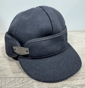 Stormy Kromer Ida Kappe Mütze 7-1/4 schwarz mit Metallbeschlägen Wollmischung hergestellt in den USA - Bild 1 von 19