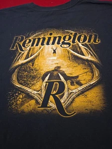 Camiseta Remington Ciervos Caza Estampado Gráfico Camiseta Negra 2XL XXL Cola Blanca - Imagen 1 de 7