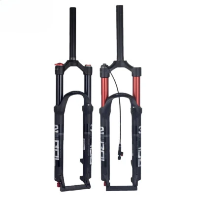 MTB Dual Suspension Air Damping Bicycle Front Fork Straight Tube 26 27.5 29In QR - Image 1 of 4