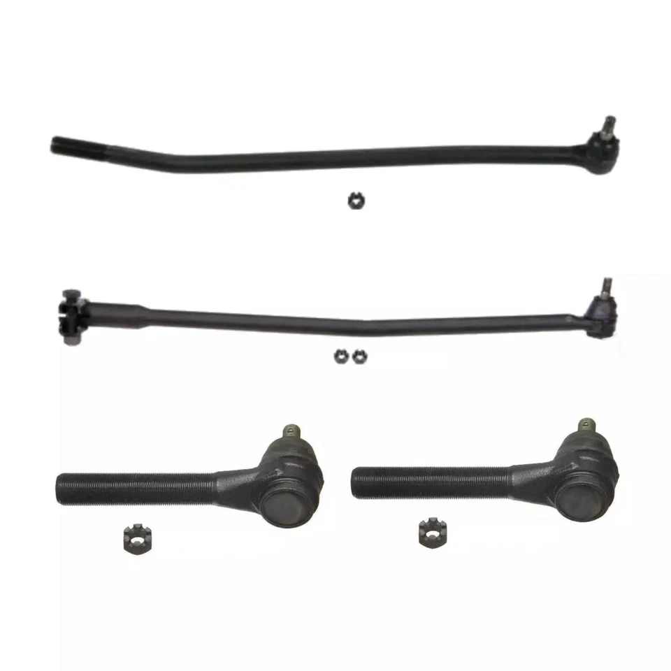 Set 4 Steering Parts Ford F-Super Duty Chassis-CAB 2WD 91-97 Tie Rod Center link - Image 1 of 1