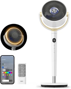 Dreo Smart Fan for Bedroom, 120° +120° Omni-Directional Oscillating Fans, 90Ft Q - Picture 1 of 12