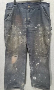 Salopette da lavoro uomo Carhartt Duck blu navy scuro mezzanotte B11-MDT 38X30 B29 - Foto 1 di 11