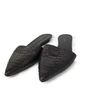 Zapatos planos NARCISO RODRÍGUEZ Athena para mujer Wize 7 cuero serpiente punta puntiaguda - Imagen 1 de 12