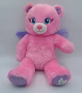 Build a Bear BAB Fairy Beary Friends Pink Bear Purple Wings 16" - Picture 1 of 11