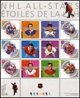 Canada Stamps Souvenir Sheet of 6, NHL All Stars - 4, #1971 MNH
