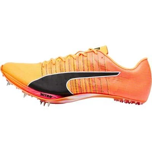 Puma evoSpeed Sprint Nitro 2 Running Spikes Orange Athletics Track Racing Shoes - Picture 1 of 7
