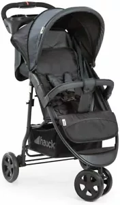 New Hauck Citi Neo II 3 Wheel Pushchair Pram Buggy upto 4 Years in Caviar BLACK - Picture 1 of 6