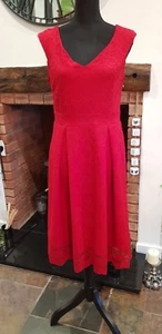 Ladies bright red lace dress Size 14 Sistaglam NWT. Party prom special occasion - Bild 1 von 8