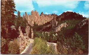 Scenic Street - Hairpin Turn - at Cathedral Spires Black Hills South Dakota - Picture 1 of 2