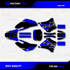 Kit de gráficos de carreras Shift azul y dorado para calcomanía 00-07 YAMAHA TTR125 TTR 125 - Imagen 1 de 4