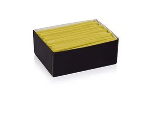 Leuchterkerzen Spitzkerzen Tafelkerzen 25x2,5cm Farbe Gelb RAL Gastro-Qualität - Picture 1 of 1