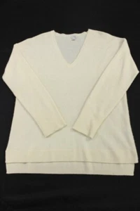 Halogen Cashmere Sweater Women's XL Beige V-neck 100% Cashmere - Picture 1 of 7