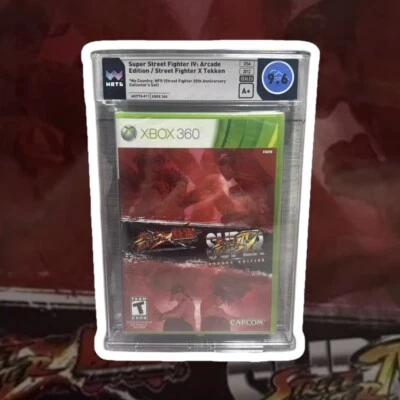 9.6 A+ Super Street Fighter IV: Arcade Edition X Tekken Xbox 360 WATA CGC VGA - Image 1 of 4
