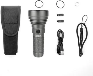 THRUNITE Catapult V6 Rechargeable Flashlight, 2836 High Lumens Grey – CW - Picture 1 of 6
