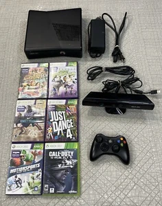 Xbox 360 Slim Console Kinnect/Stay Active Bundle + Call Of Duty - Picture 1 of 12
