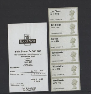 YORK  MACHIN Ma13  A3  JULY 2013  SCARCE FONT  Collector Strip to 40g  POST GO  - Picture 1 of 1