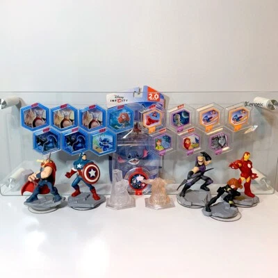 Lote Disney Infinity de 24 bonecos 2.0, jogos de cristal, discos elétricos e estojo - Imagem 1 de 4