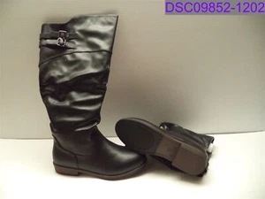 Size 9.5 Wide Calf Journee Collection Tori Knee High Riding Boots Black - Picture 1 of 8