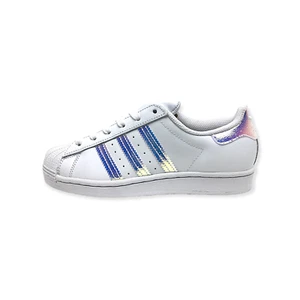 ADIDAS COD.FV3139 SUPERSTAR J COL.FTWWHT/FTWWHT IN PELLE - Foto 1 di 7