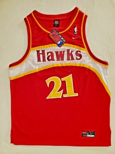 Dominique Wilkins 21 Atlanta Hawks Nike Jersey XL New (other) with Tags - Picture 1 of 6