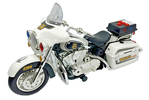 FAST LANE Police Motorcycle FLPD 4709 12' MAIDENHEAD Sirens Flashing Lights Toy