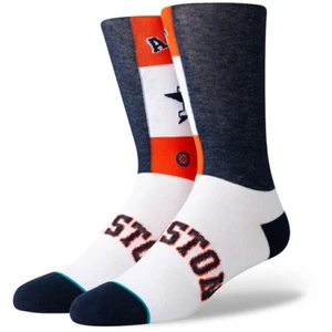 Houston Astros Stance "Pop Fly" crew socks men's large 9-13 NEW MLB 2021 season - Picture 1 of 1